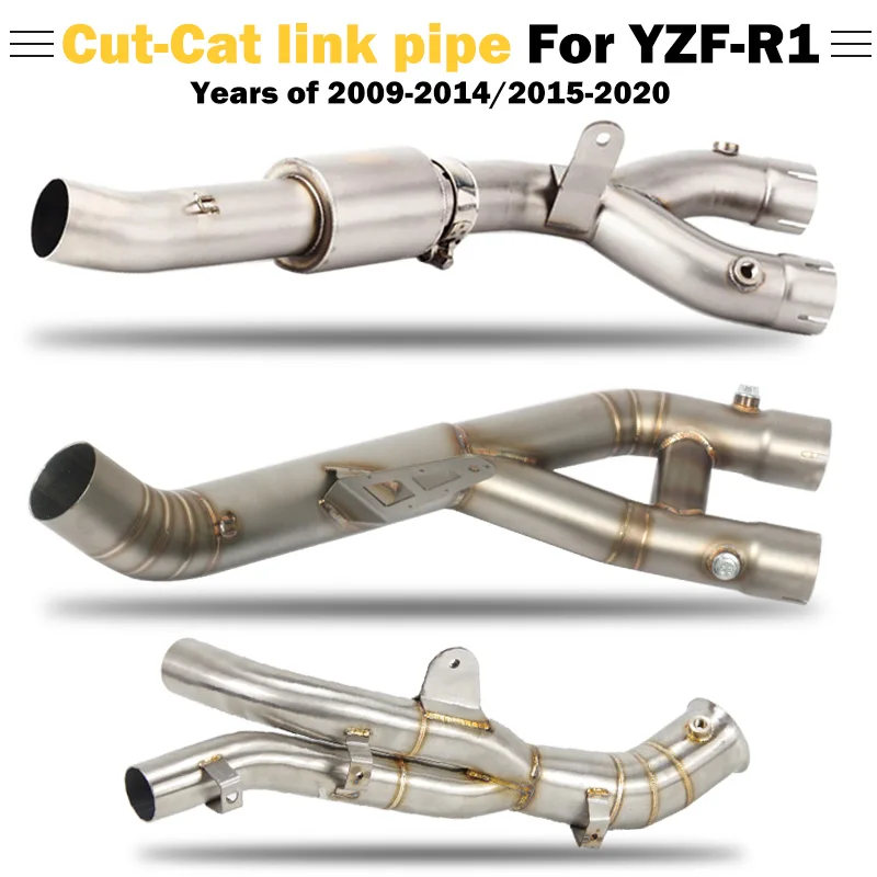 45/51/60mm R1 MT10 2009-2014 2015-2020 Slip-on Exhaust De-Cat Middle Link Pipe Cut-Cata Down Pipe Elbow for Yamaha yzf-R1 MT10
45/51/60mm R1 MT10 2009-2014 2015-2020 Slip-on Exhaust De-Cat Middle Link Pipe Cut-Cata Down Pipe Elbow for Yamaha yzf-R1 MT10