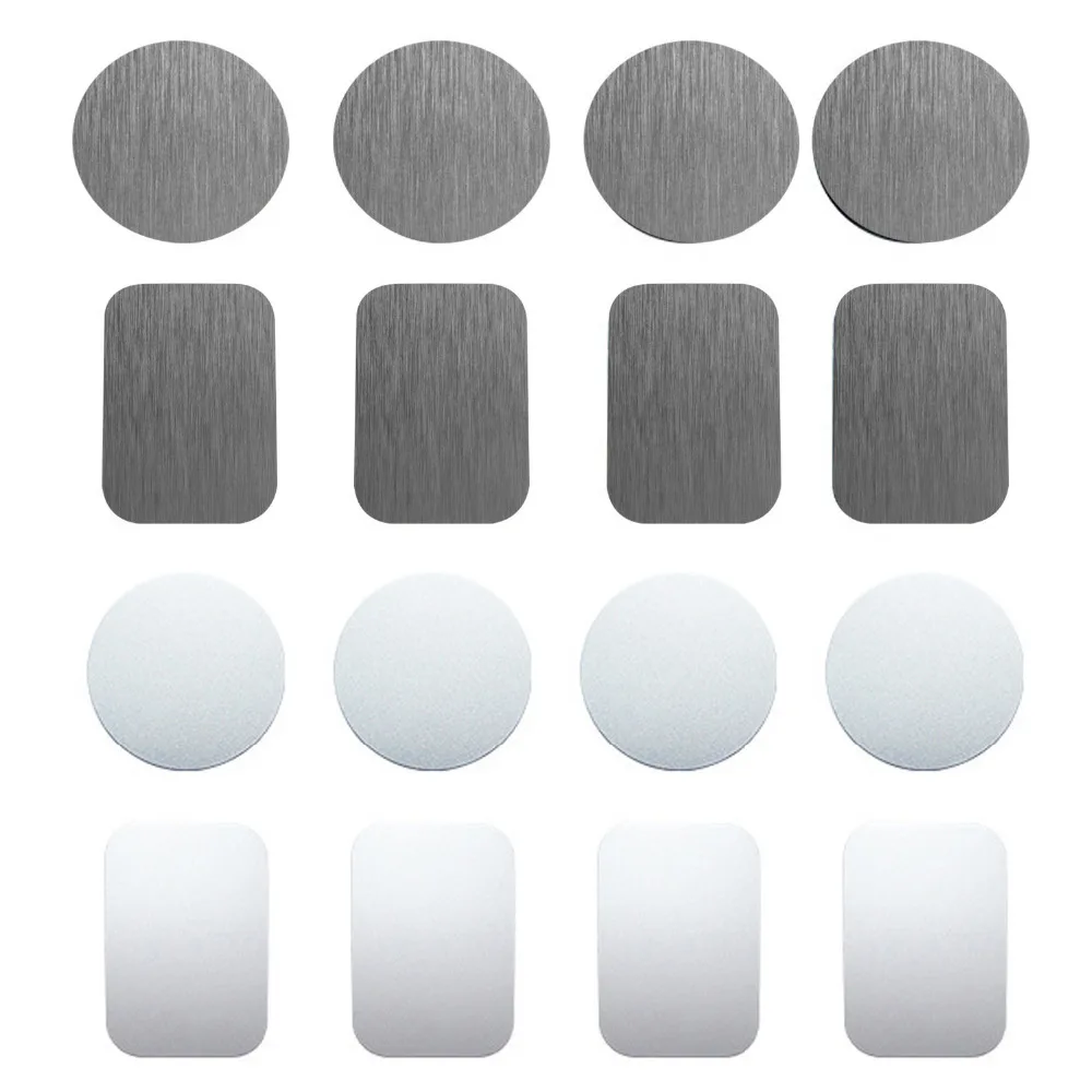 Besegad 8pcs Universal Replacement Metal Plate Kit Self Adhesive for Magnetic Magnetism Car Phone Holder Stand Mount Bracket
Besegad 8pcs Universal Replacement Metal Plate Kit Self Adhesive for Magnetic Magnetism Car Phone Holder Stand Mount Bracket