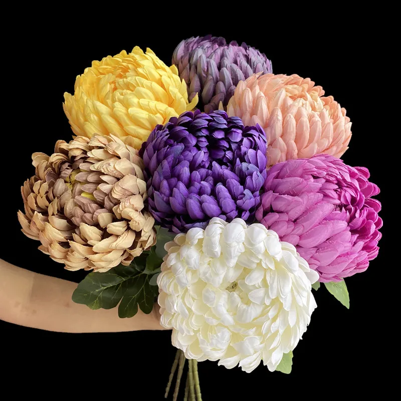 7P Fake Single Stem Pineapple Chrysanthemum 29" Length Simulation Fortune Chrysanthemums for Wedding Home Artificial Flowers
7P Fake Single Stem Pineapple Chrysanthemum 29" Length Simulation Fortune Chrysanthemums for Wedding Home Artificial Flowers