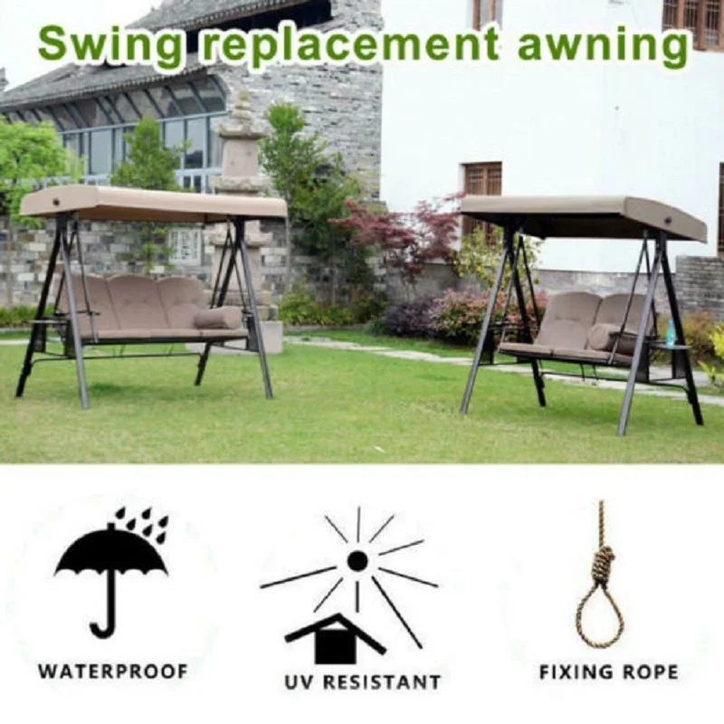 2 -3 Seat Replacement Canopy Awning Swings Cover Garden Outdoor Swing Chair Hammock Canopy Summer Waterproof Canopy Swing Covers
2 -3 Seat Replacement Canopy Awning Swings Cover Garden Outdoor Swing Chair Hammock Canopy Summer Waterproof Canopy Swing Covers