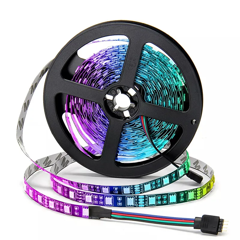 SMD 5050 Chip LED Light Black PCB DC12V 60 Leds/m Flexible Waterproof Strip RGB Can Be Pasted TV Computer Background Decoration
SMD 5050 Chip LED Light Black PCB DC12V 60 Leds/m Flexible Waterproof Strip RGB Can Be Pasted TV Computer Background Decoration