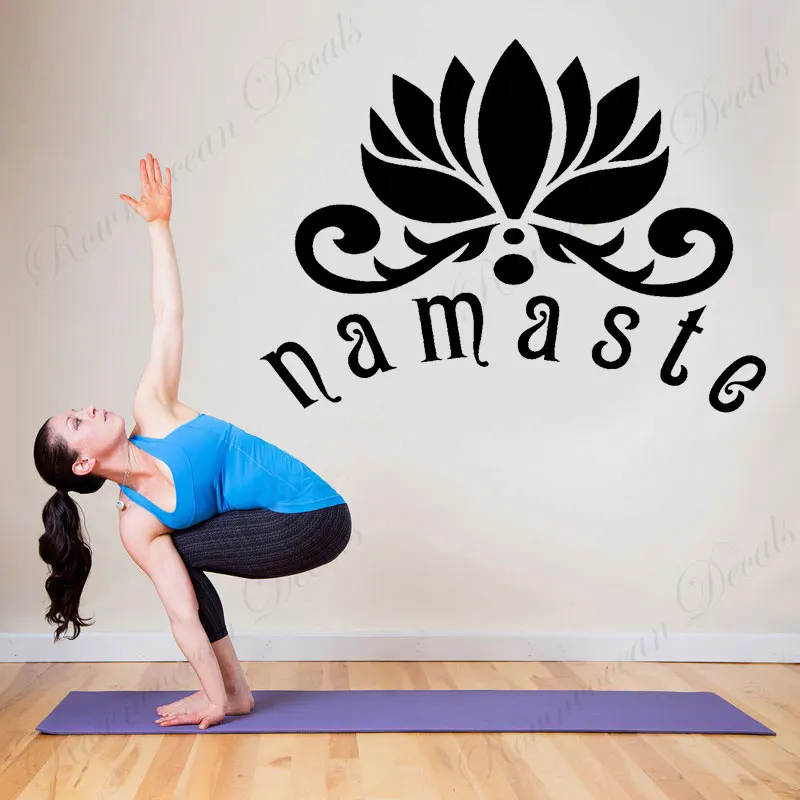 Namaste Lotus Flower Wall Sticker Vinyl Home Decor For Living Room Bedroom Mandala Yoga Studio Decals Removable Wallpaper S063
Namaste Lotus Flower Wall Sticker Vinyl Home Decor For Living Room Bedroom Mandala Yoga Studio Decals Removable Wallpaper S063