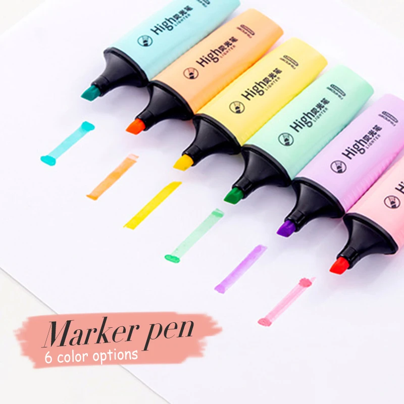 канцелярия для школы 2021 Marker Pen Sugar Color Drawing Marker Compact Bright Color Stationery Art Painting DIY Highlighters
канцелярия для школы 2021 Marker Pen Sugar Color Drawing Marker Compact Bright Color Stationery Art Painting DIY Highlighters