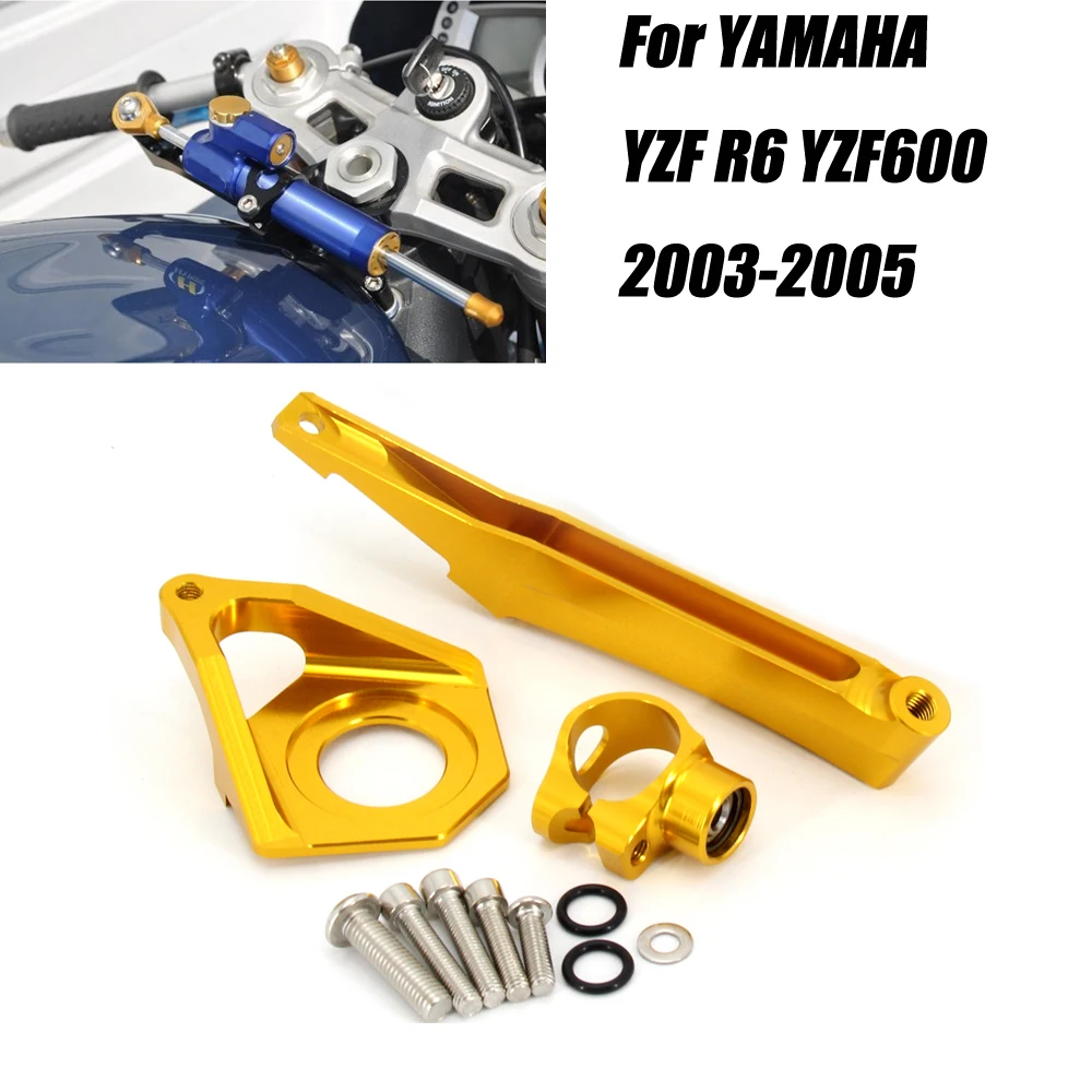 Алюминиевый регулируемый рулевой стабилизирующий кронштейн с ЧПУ для мотоцикла, комплект крепления кронштейна демпфера для YAMAHA YZF R6 YZF600 2003-2005
Алюминиевый регулируемый рулевой стабилизирующий кронштейн с ЧПУ для мотоцикла, комплект крепления кронштейна демпфера для YAMAHA YZF R6 YZF600 2003-2005