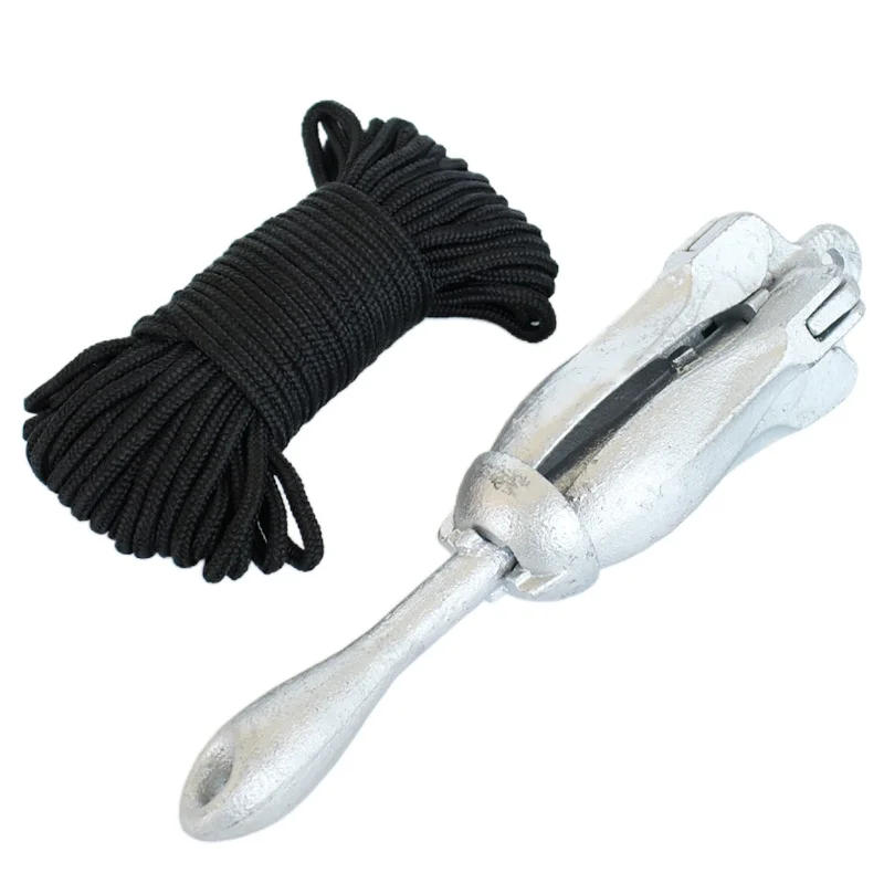 Boat Accessory Anchor Galvanized 2.5Kg 3.5kg Foldable Carbon Steel Kayaking Anchor Delivery Line 20m Anchor Rope Boating Anchor
Boat Accessory Anchor Galvanized 2.5Kg 3.5kg Foldable Carbon Steel Kayaking Anchor Delivery Line 20m Anchor Rope Boating Anchor