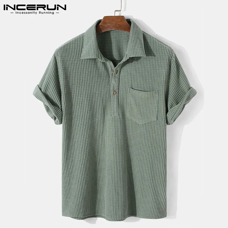 Men Shirt Turn Down Collar Short Sleeve Solid Color Casual Men Clothing Harajuku Streetwear Pockets 2024 Leisure Camisas INCERUN
Men Shirt Turn Down Collar Short Sleeve Solid Color Casual Men Clothing Harajuku Streetwear Pockets 2024 Leisure Camisas INCERUN