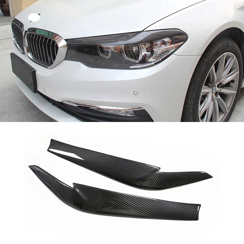 2pcs Genuine Carbon Fiber Front Headlight Eyebrow Stickers Cover Mask Decoration For BMW 5 Series G30 G31 G38 F90 M5 2017 2018
2pcs Genuine Carbon Fiber Front Headlight Eyebrow Stickers Cover Mask Decoration For BMW 5 Series G30 G31 G38 F90 M5 2017 2018