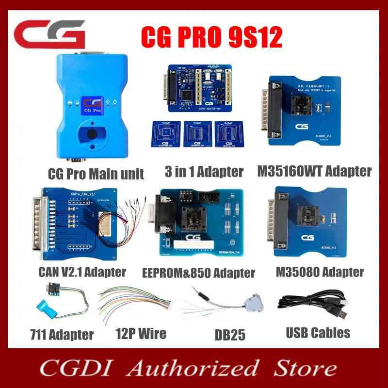 CG Pro 9S12 программатор ключей для следующего поколения CG-100 CG100 для BMW /Mercedes /benz с адаптером CAN V2.1/35160WT/3 в 1
CG Pro 9S12 программатор ключей для следующего поколения CG-100 CG100 для BMW /Mercedes /benz с адаптером CAN V2.1/35160WT/3 в 1