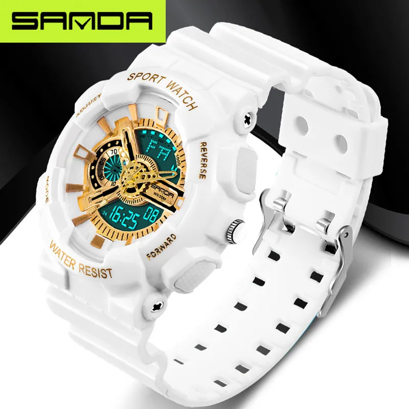 New brand SANDA fashion watch men's LED digital watch G outdoor multi-function waterproof military sports watch relojes hombre
New brand SANDA fashion watch men's LED digital watch G outdoor multi-function waterproof military sports watch relojes hombre