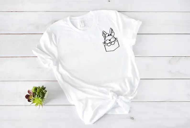 Pocket Easter Bunny Shirt With Glasses Kids Cute Day for Woman Shirt 100%Cotton O Neck Kawaii Shirt Short Sleeve Top Tees Girls
Pocket Easter Bunny Shirt With Glasses Kids Cute Day for Woman Shirt 100%Cotton O Neck Kawaii Shirt Short Sleeve Top Tees Girls
