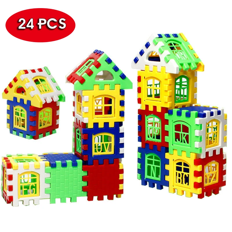 24 Piecess Building Blocks Kid House Building Blocks Construction Developmental Toy Set 3D Bricks Toy Construction Bricks
24 Piecess Building Blocks Kid House Building Blocks Construction Developmental Toy Set 3D Bricks Toy Construction Bricks