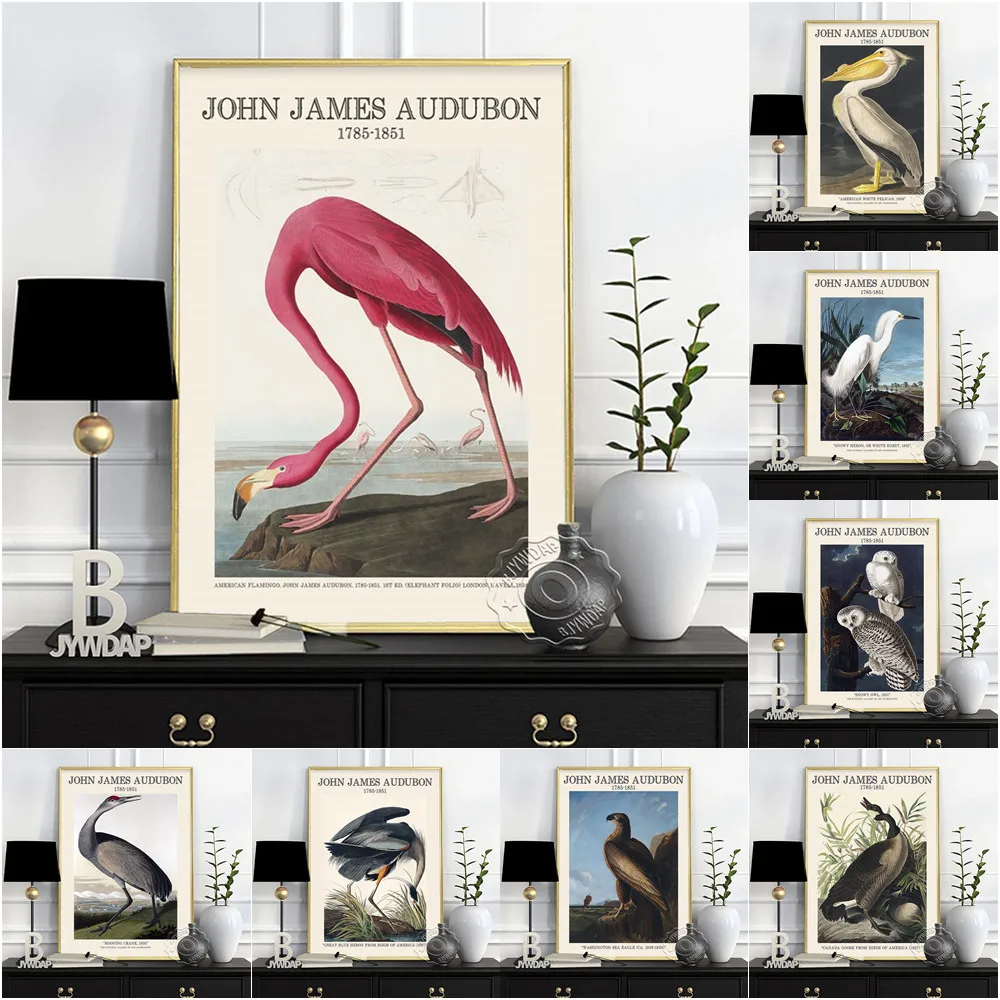John James Audubon Exhibition Museum Vintage Art Prints Poster Animal Bird Canvas Painting Owl Wall Stickers Room Home Decor
John James Audubon Exhibition Museum Vintage Art Prints Poster Animal Bird Canvas Painting Owl Wall Stickers Room Home Decor