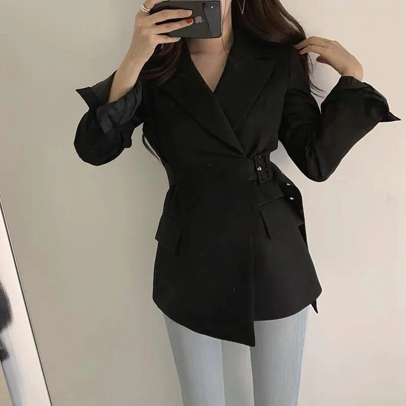 Women Blazers 2019 Office Uniform Designs Women Ol Sashes Jackets Belt For Coat Outwear Female Solid Cardigan Tops DD2338
Women Blazers 2019 Office Uniform Designs Women Ol Sashes Jackets Belt For Coat Outwear Female Solid Cardigan Tops DD2338