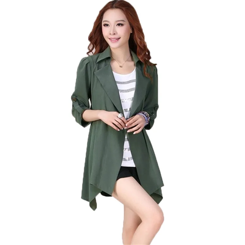 Spring Autumn Trench Coat Women 2023 New Fashion Casual Windbreaker Thin Coat Pure Colour Outerwear Loose Cardigan Coat Female
Spring Autumn Trench Coat Women 2023 New Fashion Casual Windbreaker Thin Coat Pure Colour Outerwear Loose Cardigan Coat Female