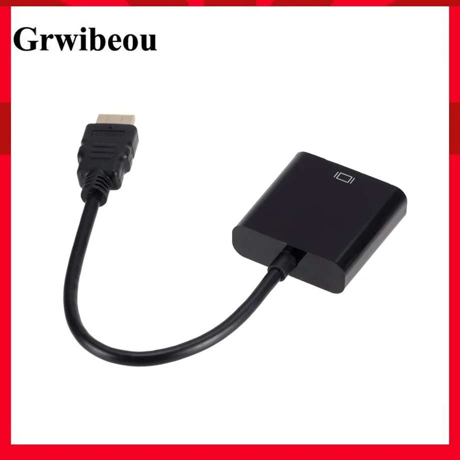 Grwibeou HD 1080P HDMI To VGA Cable Converter HDMI Male To VGA Famale Converter Adapter Digital Analog for Tablet laptop PC TV
Grwibeou HD 1080P HDMI To VGA Cable Converter HDMI Male To VGA Famale Converter Adapter Digital Analog for Tablet laptop PC TV
