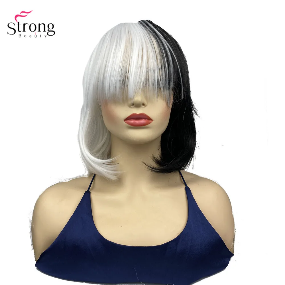 Синтетический парик StrongBeauty для косплея, парики средней длины черного и белого цвета
Синтетический парик StrongBeauty для косплея, парики средней длины черного и белого цвета