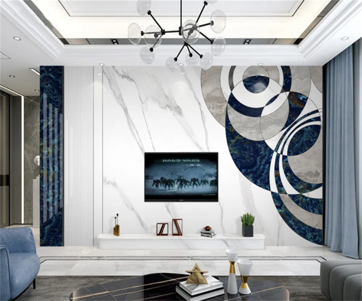 Nordic modern sapphire blue hotel theme background wallpaper furniture decoration photo wallpaper custom 3D photo mural papier
Nordic modern sapphire blue hotel theme background wallpaper furniture decoration photo wallpaper custom 3D photo mural papier