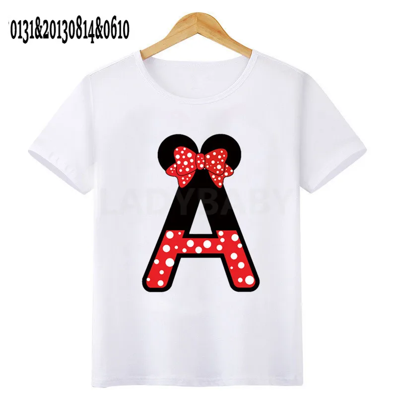 Baby Girls Cute Mouse 26 Letters Print T shirt Cartoon Funny Kids T-shirts Boys Clothes Children Summer Tops Tees 
Baby Girls Cute Mouse 26 Letters Print T shirt Cartoon Funny Kids T-shirts Boys Clothes Children Summer Tops Tees