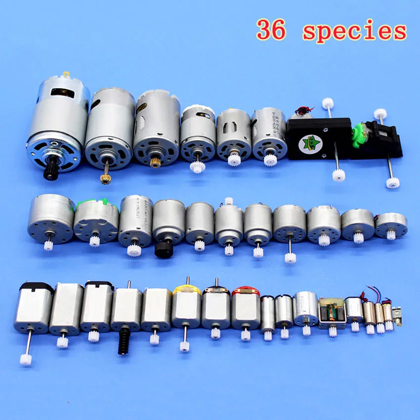 36PCS 1.5V-6V 0.3A 16000RPM Mini DC motor Micro DC Motor for DIY Toys Hobbies Smart Car MOTOR 130 Small Motor
36PCS 1.5V-6V 0.3A 16000RPM Mini DC motor Micro DC Motor for DIY Toys Hobbies Smart Car MOTOR 130 Small Motor