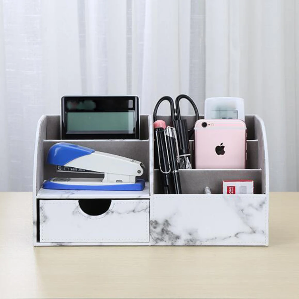Marble Leather Office Desk Organizer Multifunctional Desktop Storage Box Business Card/Pen/Pencil/Mobile Phone/Stationery Holder
Marble Leather Office Desk Organizer Multifunctional Desktop Storage Box Business Card/Pen/Pencil/Mobile Phone/Stationery Holder