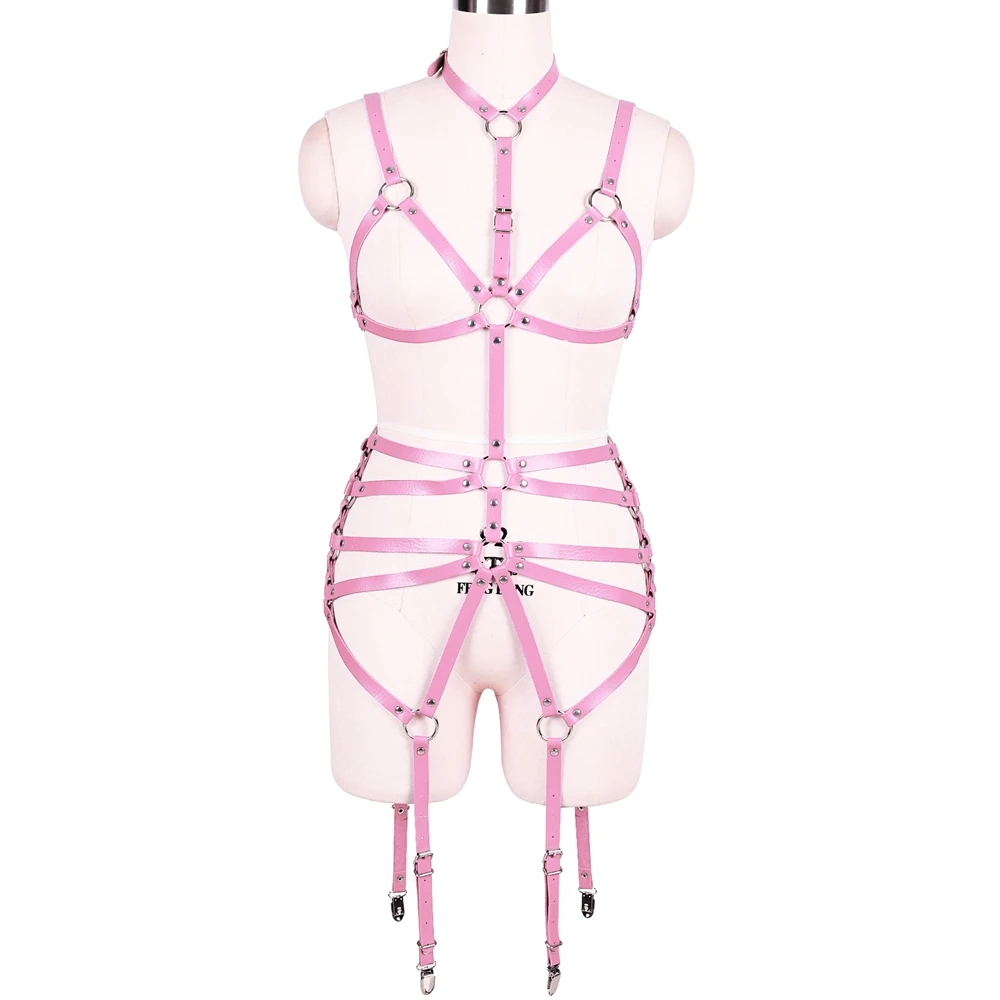 Body Harness Bondage Set Punk Prom Dress Goth Rave Erotic Accessories Leather Harness Bra Sexy Lingerie Stockings Garter Belt
Body Harness Bondage Set Punk Prom Dress Goth Rave Erotic Accessories Leather Harness Bra Sexy Lingerie Stockings Garter Belt