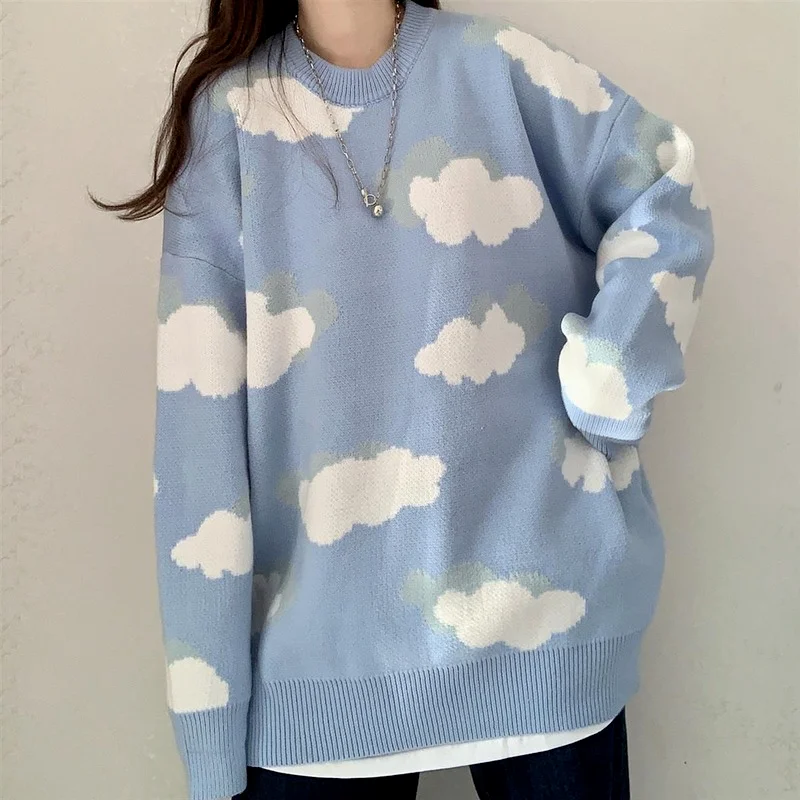 Sweaters Women Harajuku Lovely Knitted Sweaters Loose Women Pullover Autumn Winter Knitwear Casual Korean Tops Pull Femme
Sweaters Women Harajuku Lovely Knitted Sweaters Loose Women Pullover Autumn Winter Knitwear Casual Korean Tops Pull Femme