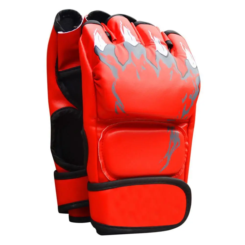 Adult MMA Boxing Sandbag Fight Combat Training Faux Leather Half Finger Gloves
Adult MMA Boxing Sandbag Fight Combat Training Faux Leather Half Finger Gloves