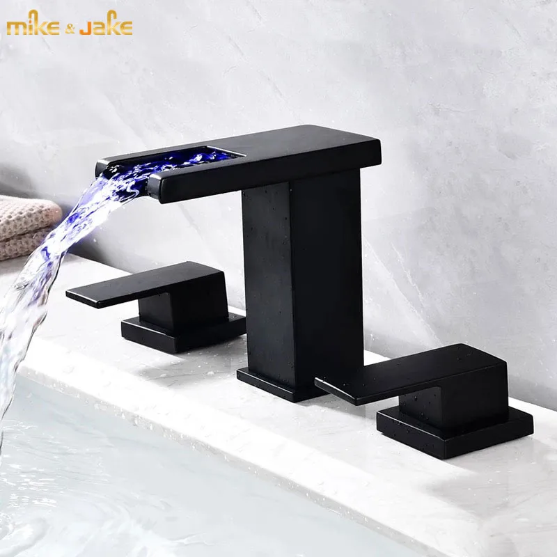 Led faucet bathroom widespread basin mixer hot and cold led light faucet non battary style led bathroom tap
Led faucet bathroom widespread basin mixer hot and cold led light faucet non battary style led bathroom tap