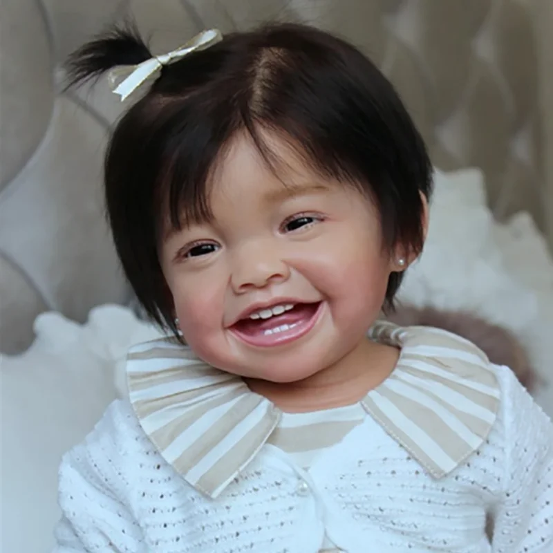 23 Inches Reborn Toddler Girl Mila Kit Unpainted Unfinished Doll Parts with Cloth Body and Eyes
23 Inches Reborn Toddler Girl Mila Kit Unpainted Unfinished Doll Parts with Cloth Body and Eyes