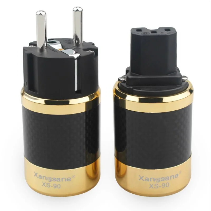 high Quality Carbon Fiber Audio Power Plug Red Copper Gold Rhodium Plated IEC Connector EU Version Amplifier Cable Adapter
high Quality Carbon Fiber Audio Power Plug Red Copper Gold Rhodium Plated IEC Connector EU Version Amplifier Cable Adapter