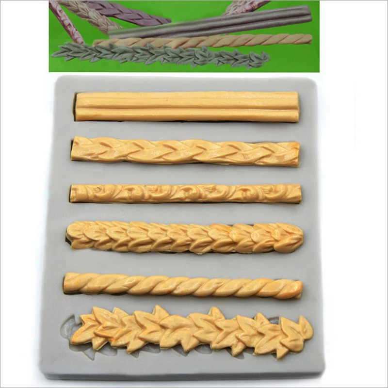 3D Knit Long Rope Silicone Fondant Mold Cake Border Decorating Tools Gumpaste Chocolate Mold DIY Manual Cake Baking Mould
3D Knit Long Rope Silicone Fondant Mold Cake Border Decorating Tools Gumpaste Chocolate Mold DIY Manual Cake Baking Mould