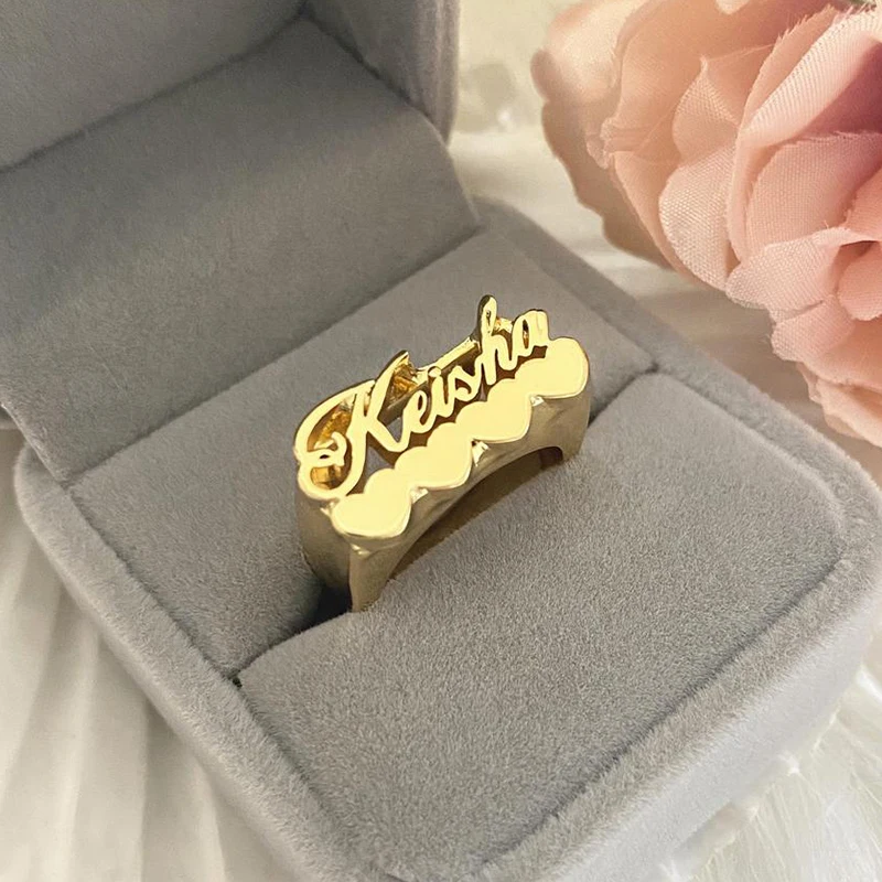 18K кольца с именем на заказ в виде любящего сердца, широкие кольца на палец с индивидуальными буквами, в стиле хип-хоп, гравировка, ювелирные изделия для подарка парню
18K кольца с именем на заказ в виде любящего сердца, широкие кольца на палец с индивидуальными буквами, в стиле хип-хоп, гравировка, ювелирные изделия для подарка парню