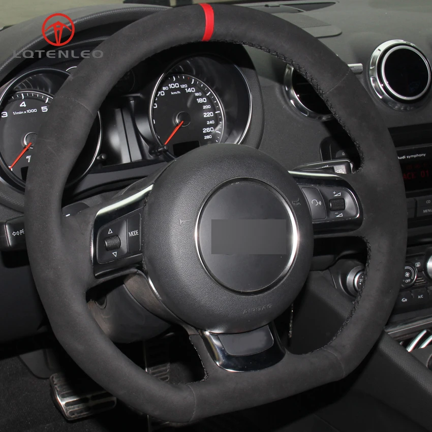 LQTENLEO черный замшевый самодельный чехол рулевого колеса для Audi R8 2008-2010 TT 2008-2015
LQTENLEO черный замшевый самодельный чехол рулевого колеса для Audi R8 2008-2010 TT 2008-2015