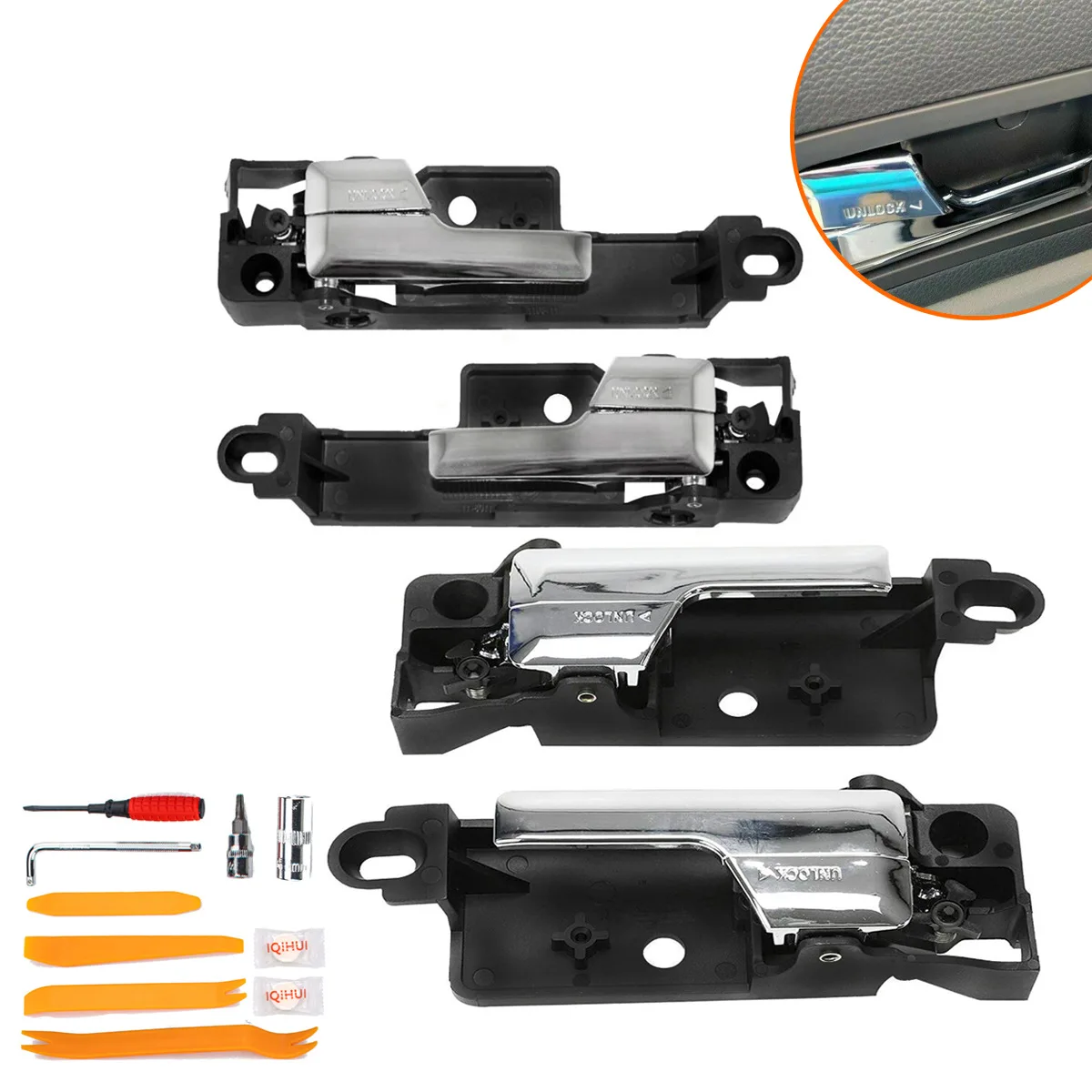 4PSC 6E5Z-5422600-AA FR 6E5Z-5422600-A FL Door Inner Handle + Toolkit For Ford 6E5Z-5422601-B RL 6E5Z-5422600-A RR
4PSC 6E5Z-5422600-AA FR 6E5Z-5422600-A FL Door Inner Handle + Toolkit For Ford 6E5Z-5422601-B RL 6E5Z-5422600-A RR