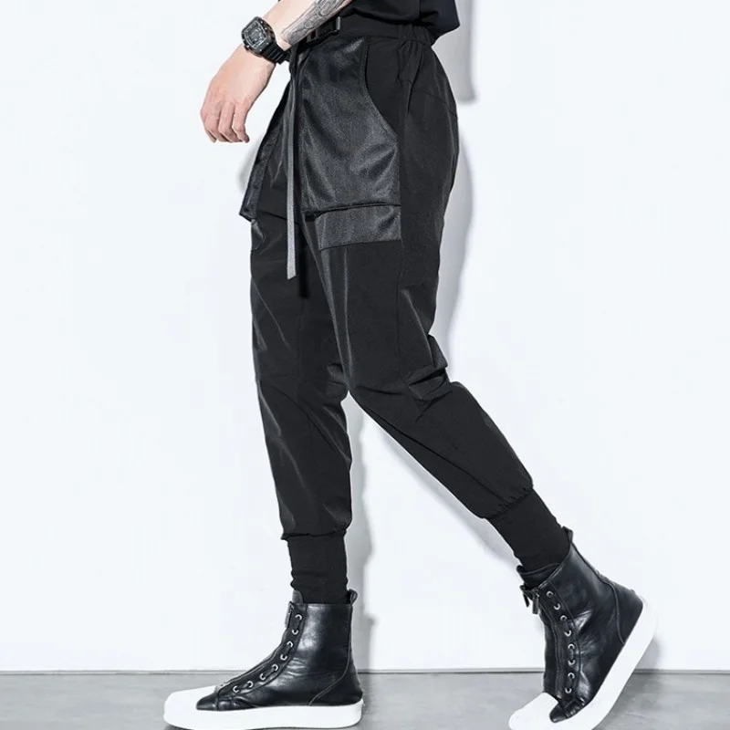Streetwear Fashion Gothic Mens Loose Harem Pants Punk Black Personality Pockets Elastic Cargo Pencil Pants Men Casual Sweatpants
Streetwear Fashion Gothic Mens Loose Harem Pants Punk Black Personality Pockets Elastic Cargo Pencil Pants Men Casual Sweatpants