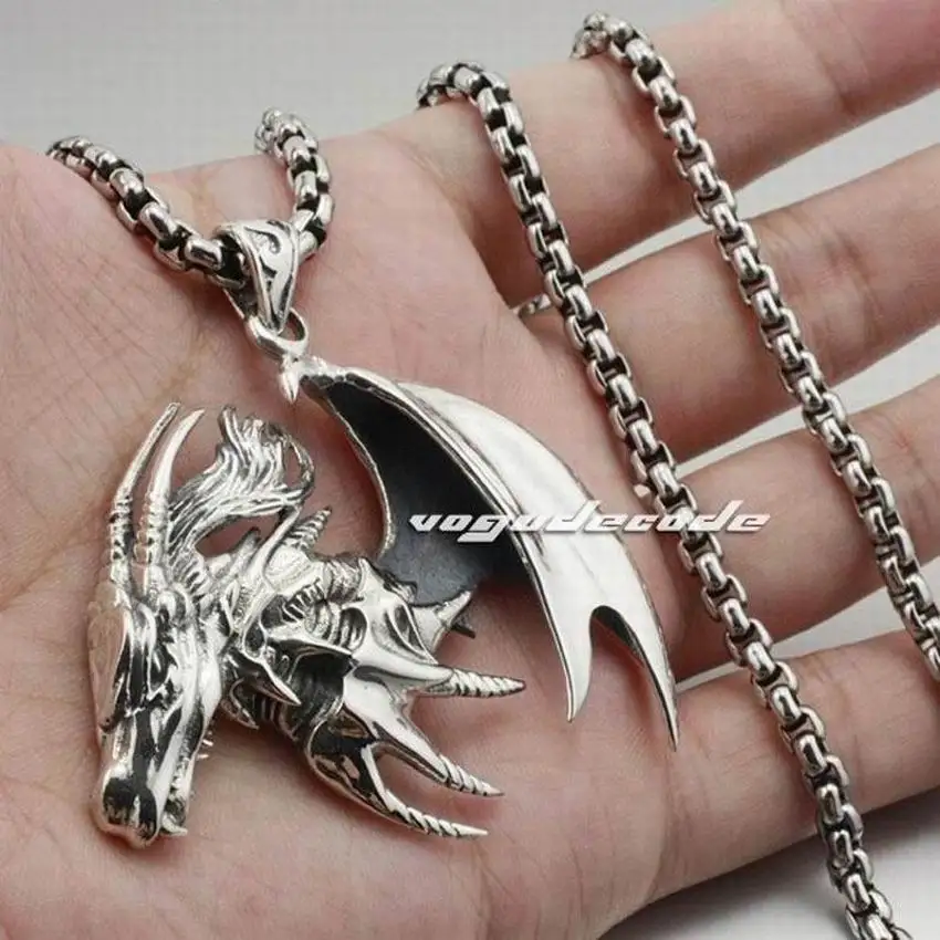 Huge Flying Dragon 925 Sterling Silver Mens Biker Rocker Punk Pendant 8B007
Huge Flying Dragon 925 Sterling Silver Mens Biker Rocker Punk Pendant 8B007