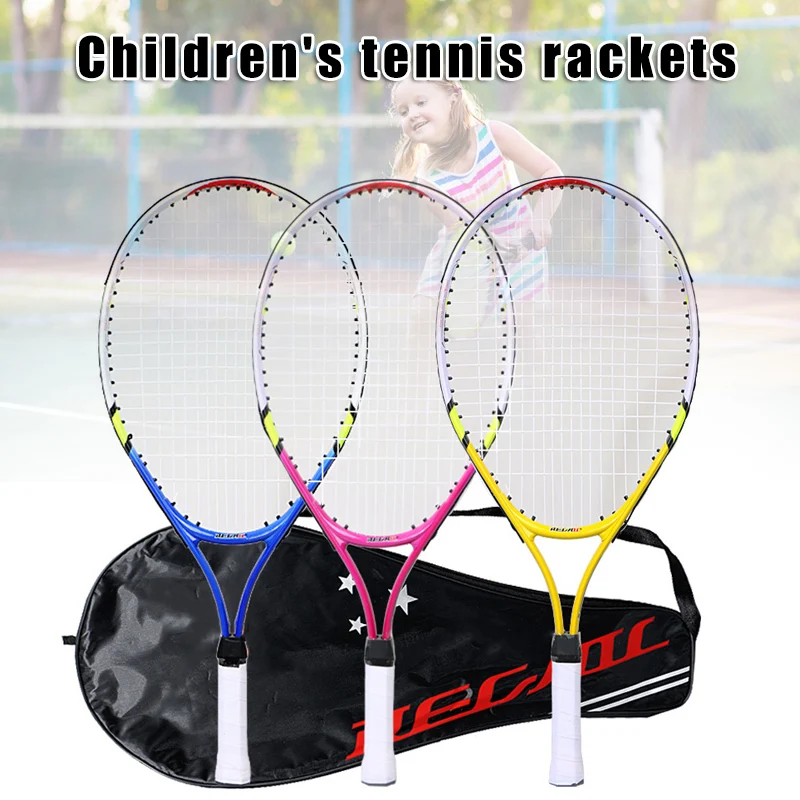 Kids Junior Children Sports Tennis Racket Aluminum Alloy PU Handle Tennis Racket Chidlren New Beginners with Carry Bag
Kids Junior Children Sports Tennis Racket Aluminum Alloy PU Handle Tennis Racket Chidlren New Beginners with Carry Bag