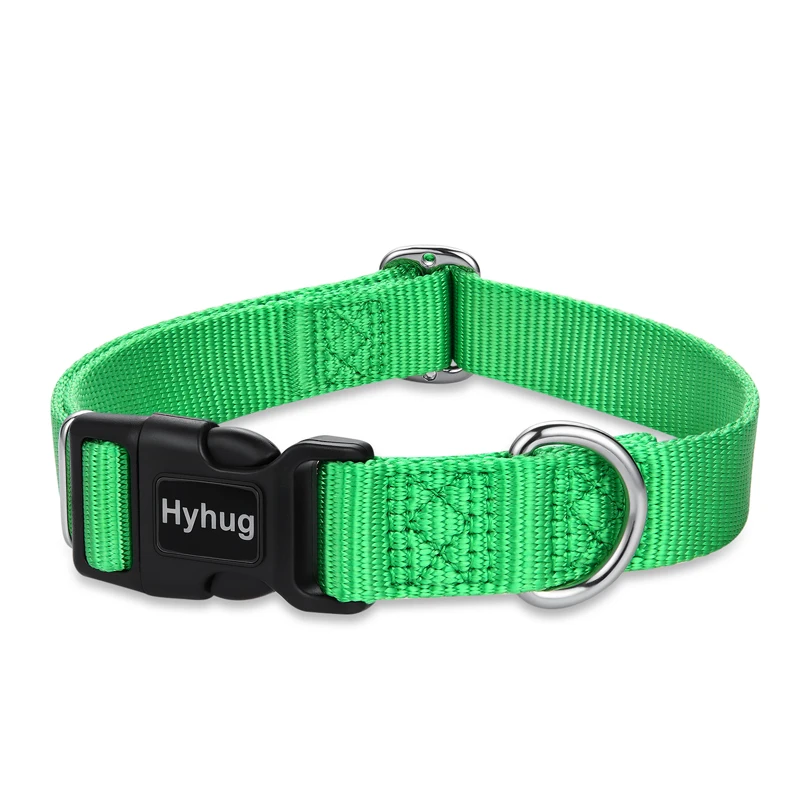 Hyhug дизайн сплошной цвет классический базовый нейлоновый воротник, можно установить бирки для собак
Hyhug дизайн сплошной цвет классический базовый нейлоновый воротник, можно установить бирки для собак