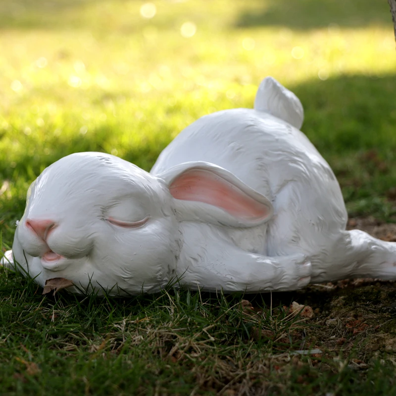 White Rabbit Sculpture Garden Decoration Handmade Animal Sculpture Courtyard Decor Gardening Landscape Small Rabbit Statue
White Rabbit Sculpture Garden Decoration Handmade Animal Sculpture Courtyard Decor Gardening Landscape Small Rabbit Statue