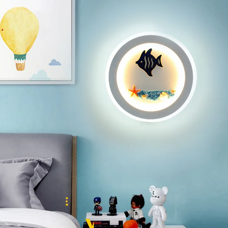 Creative Led Wall Lamp Bedroom Mediterranean Aisle Staircase Lamp Simple Modern Boy and Girl Children's Room Bedside Lamp
Creative Led Wall Lamp Bedroom Mediterranean Aisle Staircase Lamp Simple Modern Boy and Girl Children's Room Bedside Lamp