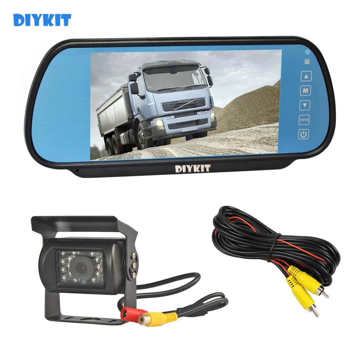 Проводной 7-дюймовый монитор для зеркала автомобиля DIYKIT, водонепроницаемый ИК Ночное Видение CCD, камера заднего вида для грузовика, фургона, автобуса, фургона
Проводной 7-дюймовый монитор для зеркала автомобиля DIYKIT, водонепроницаемый ИК Ночное Видение CCD, камера заднего вида для грузовика, фургона, автобуса, фургона