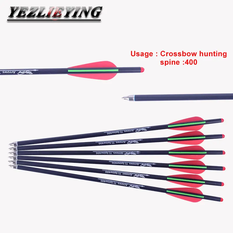 12Pcs 16/17/18/20/22 Inch Spine 400 Crossbow Carbon Arrows for Bow and arrow Archery Hunting
12Pcs 16/17/18/20/22 Inch Spine 400 Crossbow Carbon Arrows for Bow and arrow Archery Hunting
