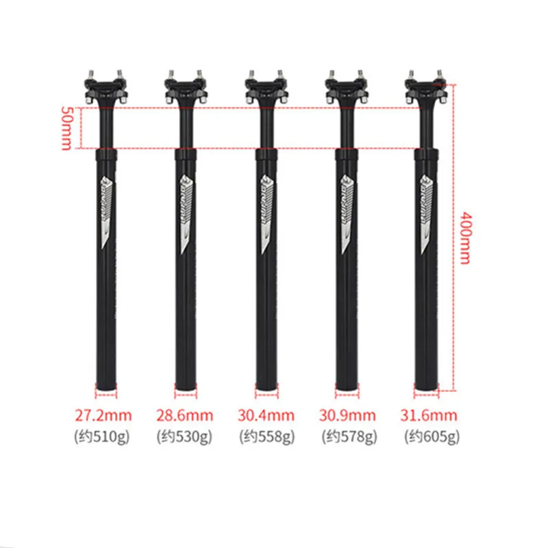 Shock Absorber Sitting Tube for Mountain Bike, Lifting Seat Rod, 27.2mm, 28.6mm, 30.4mm, 30.9mm, 31.6mm
Shock Absorber Sitting Tube for Mountain Bike, Lifting Seat Rod, 27.2mm, 28.6mm, 30.4mm, 30.9mm, 31.6mm