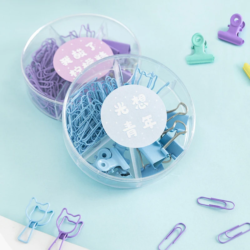 84Pcs/Set Cute Colored Paper Clip Creative Binder Clips For Book Decorative Clip Sets File Folder Orangizer Stationery Supplies
84Pcs/Set Cute Colored Paper Clip Creative Binder Clips For Book Decorative Clip Sets File Folder Orangizer Stationery Supplies