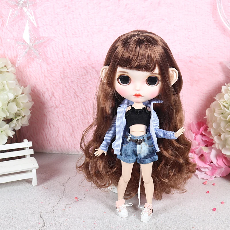 Blythes ob24 может носить кукольную Одежду blythes размер с сексуальным полосатым пальто + нижнее белье + джинсы комплект кукольных аксессуаров (без пояса)
Blythes ob24 может носить кукольную Одежду blythes размер с сексуальным полосатым пальто + нижнее белье + джинсы комплект кукольных аксессуаров (без пояса)