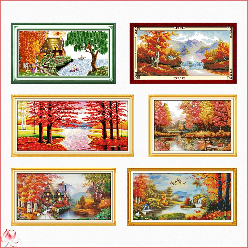 Autumn Scenery Series Cross Stitch Kit DIY Landscape Pattern 14CT 11CT Embroidery Set Needlework Home Decoration Craft Painting
Autumn Scenery Series Cross Stitch Kit DIY Landscape Pattern 14CT 11CT Embroidery Set Needlework Home Decoration Craft Painting