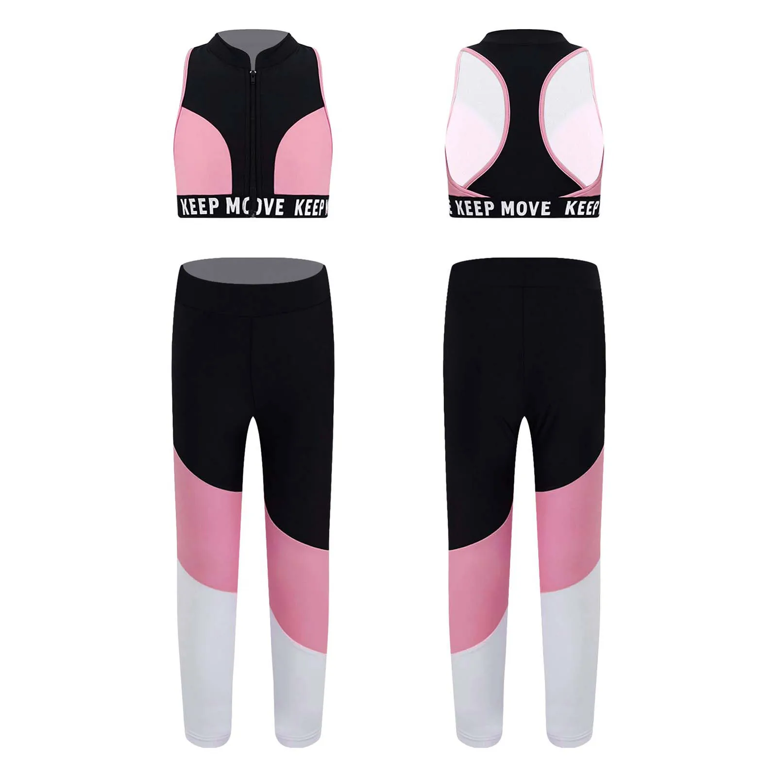 Kids Girls Ballet Stage Dancewear Sets Sport Outfits Stretchy Sleeveless Zipper Vest Tops Yoga Running Gym Workout Leggings Sets
Kids Girls Ballet Stage Dancewear Sets Sport Outfits Stretchy Sleeveless Zipper Vest Tops Yoga Running Gym Workout Leggings Sets