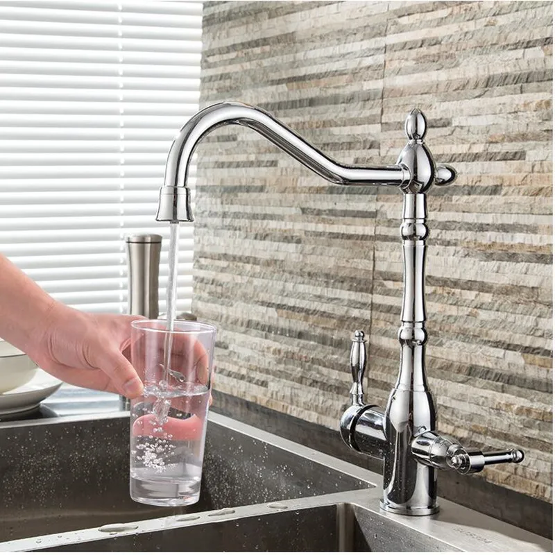 Kitchen Faucets with direct dring water Sink Mixer hot and cold Water Swivel Kitchen Tap Crane
Kitchen Faucets with direct dring water Sink Mixer hot and cold Water Swivel Kitchen Tap Crane