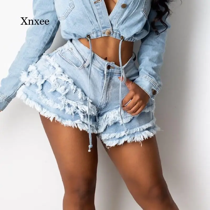 Summer Shorts Women's Tassels Trim Hem Wild Trendy Stylish Solid Color Pants Casual Fitting Regular Denim Shorts Female Bottoms
Summer Shorts Women's Tassels Trim Hem Wild Trendy Stylish Solid Color Pants Casual Fitting Regular Denim Shorts Female Bottoms