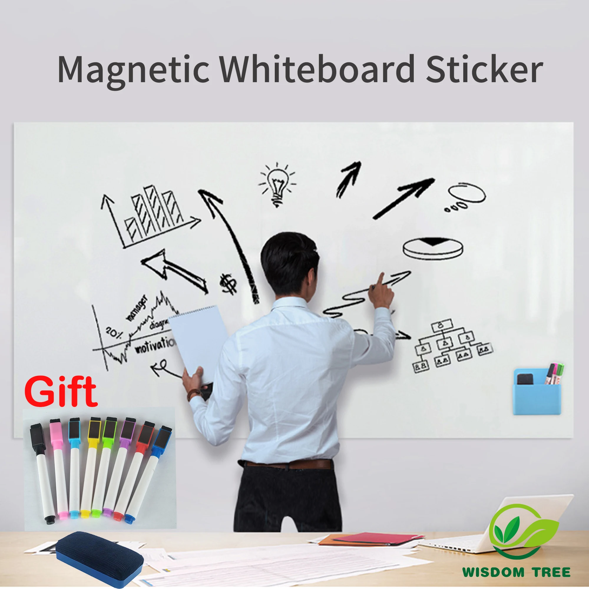 Whiteboard Soft Magnetic Wall Sticker Erasable Memo Message Drawing Board for Home Office School Teaching Bulletin Board
Whiteboard Soft Magnetic Wall Sticker Erasable Memo Message Drawing Board for Home Office School Teaching Bulletin Board
